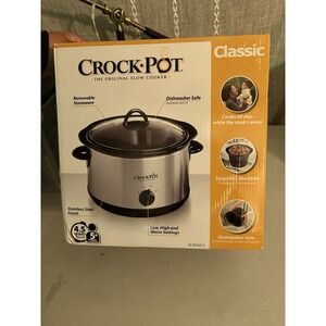 NEW Crock-Pot Classic 5Qt Slow Cooker Model SCR-500 SS